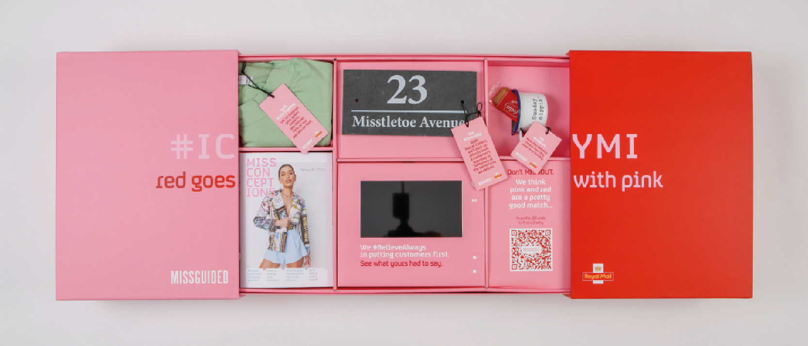 royal mail personalised box direct mail for missguided